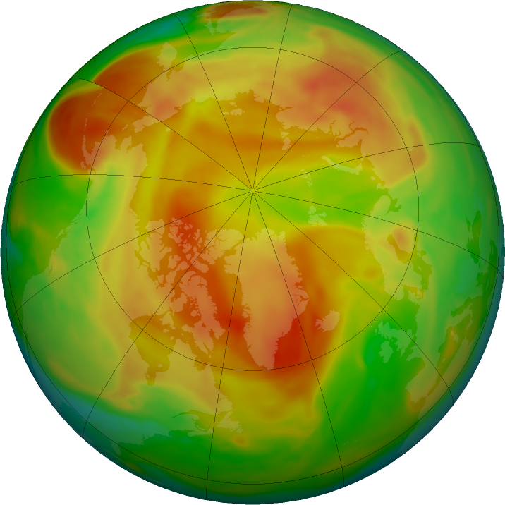 Arctic ozone map for 04 May 2018